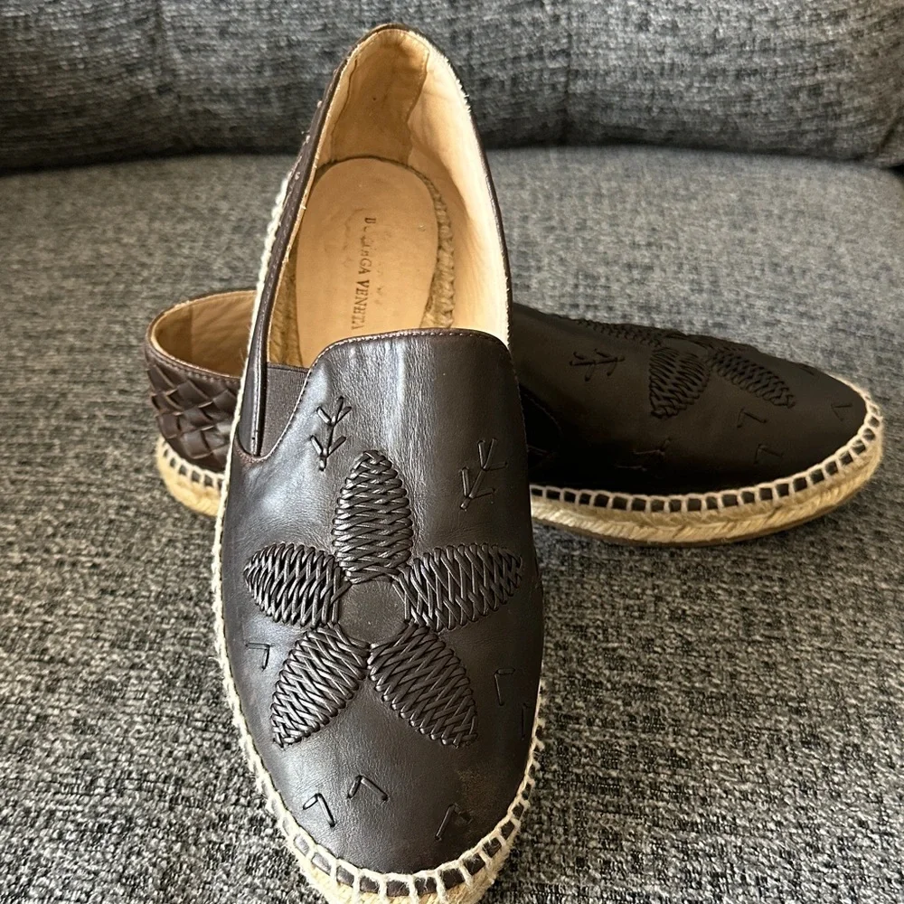 Bottega Veneta black leather